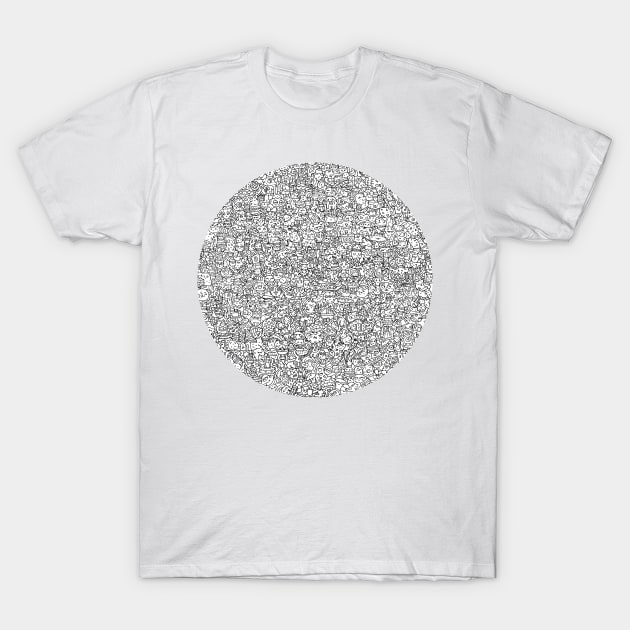 Circle doodle T-Shirt by Shoosh